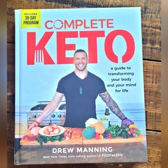 NWT Complete Keto Info & Recipe Book Drew Manning - Picture 1 of 2